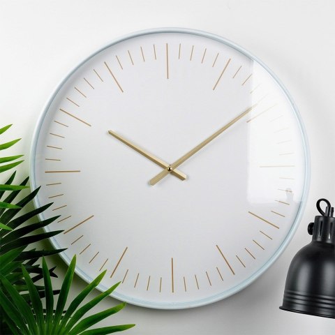 Zegar ścienny na ścianę biały złoty 50cm VILDE 568109