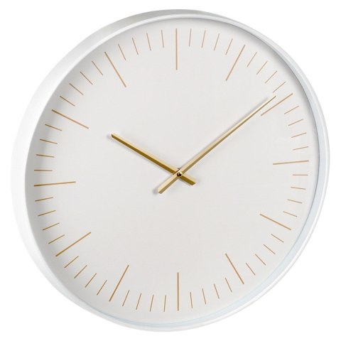 Zegar ścienny na ścianę biały złoty 50cm VILDE 568109