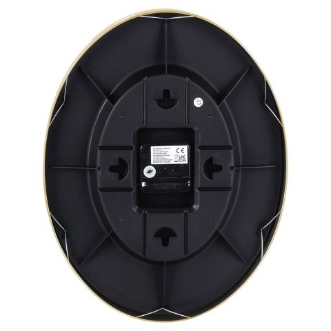 Zegar ścienny na ścianę biały złoty z termometrem higrometrem 27x34.5cm VILDE 569935