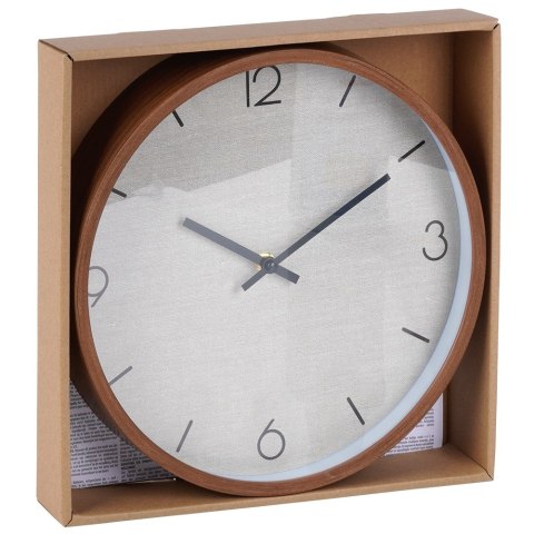 Zegar ścienny na ścianę brązowy 29.5cm VILDE 569937