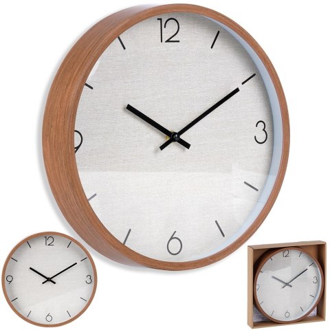 Zegar ścienny na ścianę brązowy 29.5cm VILDE 569937