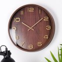 Zegar ścienny na ścianę brązowy 30cm VILDE 569938