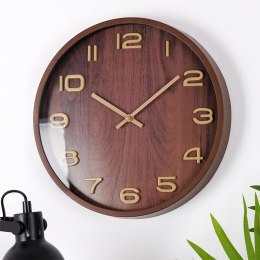 Zegar ścienny na ścianę brązowy 30cm VILDE 569938