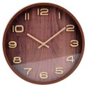 Zegar ścienny na ścianę brązowy 30cm VILDE 569938