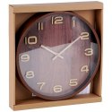 Zegar ścienny na ścianę brązowy 30cm VILDE 569938