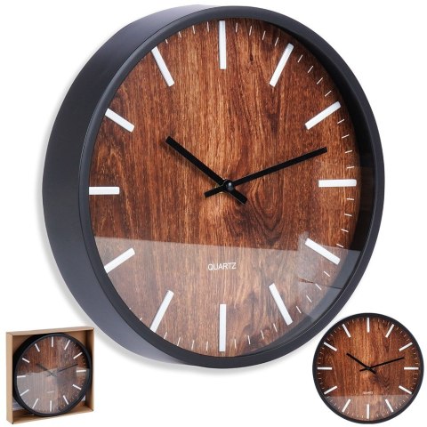 Zegar ścienny na ścianę czarny 29.5cm VILDE 569936