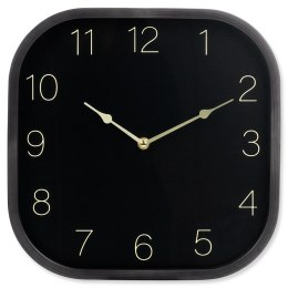 Zegar ścienny na ścianę czarny złoty 30cm VILDE 568131