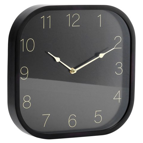 Zegar ścienny na ścianę czarny złoty 30cm VILDE 568131