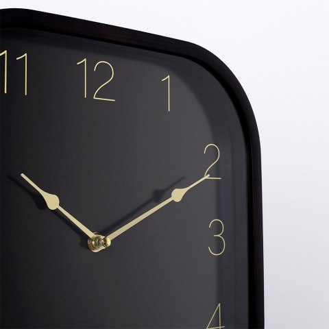 Zegar ścienny na ścianę czarny złoty 30cm VILDE 568131