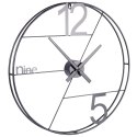 Zegar ścienny na ścianę metalowy czarny 58cm VILDE 569951