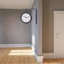 Zegar ścienny na ścianę metalowy czarny dwustronny 30.5x9.5x28cm VILDE 569946