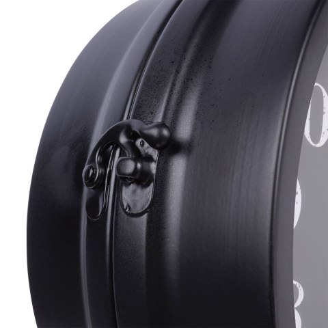 Zegar ścienny na ścianę metalowy czarny dwustronny 39x9.5x29cm VILDE 569947