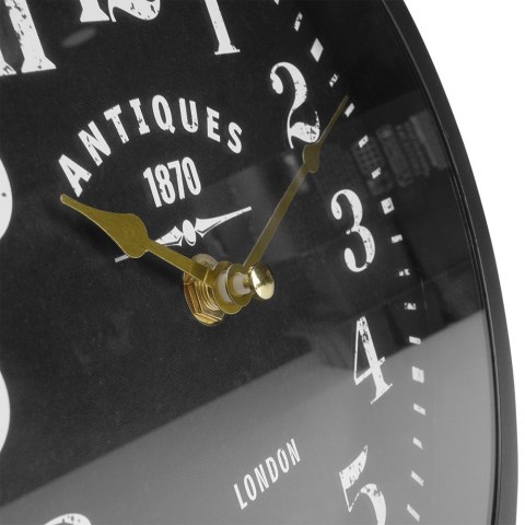 Zegar ścienny na ścianę metalowy czarny dwustronny 39x9.5x29cm VILDE 569947