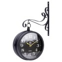 Zegar ścienny na ścianę metalowy czarny dwustronny 39x9.5x29cm VILDE 569947