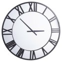 Zegar ścienny na ścianę metalowy lustrzany czarny 46cm VILDE 569949