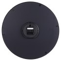 Zegar ścienny na ścianę metalowy lustrzany czarny 46cm VILDE 569949