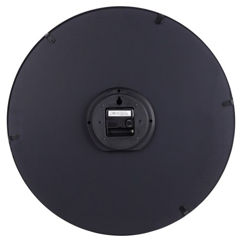 Zegar ścienny na ścianę metalowy lustrzany czarny 46cm VILDE 569949