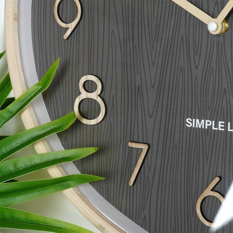 Zegar ścienny na ścianę szary 38cm VILDE 569968