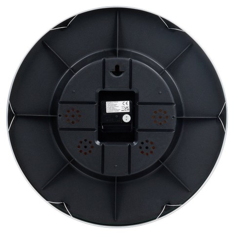 Zegar ścienny na ścianę z termometrem i higrometrem biały złoty 38cm VILDE 568133