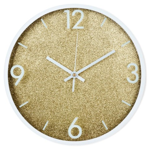 Zegar ścienny na ścianę złoty biały 29.5cm VILDE 568130