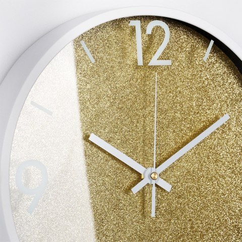 Zegar ścienny na ścianę złoty biały 29.5cm VILDE 568130