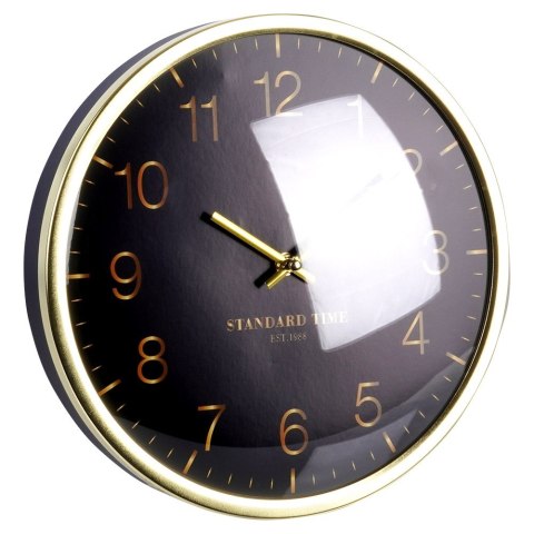 Zegar ścienny na ścianę złoty czarny 30cm VILDE 569948