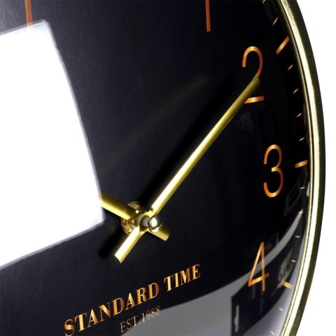 Zegar ścienny na ścianę złoty czarny 30cm VILDE 569948