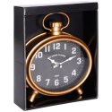 Zegar ścienny na ścianę złoty czarny budzik 20.5x24cm VILDE 569952