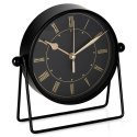 Zegar stołowy metalowy czarny 18.5cm HOME STYLING COLLECTION 568110