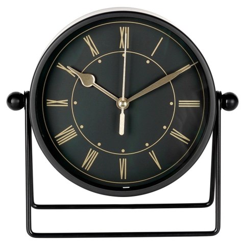 Zegar stołowy metalowy czarny 18.5cm HOME STYLING COLLECTION 568110