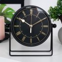 Zegar stołowy metalowy czarny 18.5cm HOME STYLING COLLECTION 568110