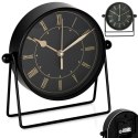 Zegar stołowy metalowy czarny 18.5cm HOME STYLING COLLECTION 568110