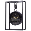Zegar stołowy metalowy czarny 20.5x7.5x30cm HOME STYLING COLLECTION 569950