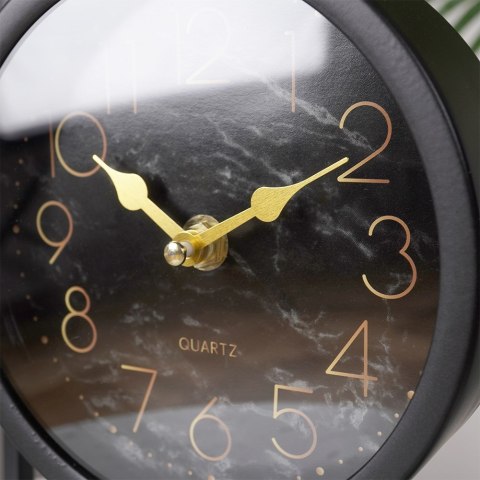 Zegar stołowy metalowy czarny 20.5x7.5x30cm HOME STYLING COLLECTION 569950