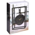 Zegar stołowy metalowy czarny 20.5x7.5x30cm HOME STYLING COLLECTION 569950