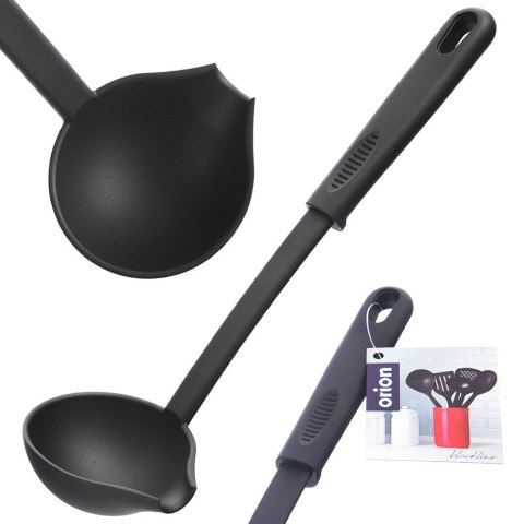 Chochla do zupy sosu mała łyżka wazowa czarna BLACKLINE 60ml 29cm ORION 144903