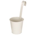 Doniczka balkonowa metalowa beżowa 13,5 cm VILDE 339304-B