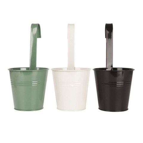 Doniczka balkonowa metalowa beżowa 13,5 cm VILDE 339304-B