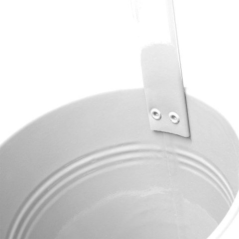 Doniczka balkonowa metalowa biała mała 13,5 cm VILDE 339158-B