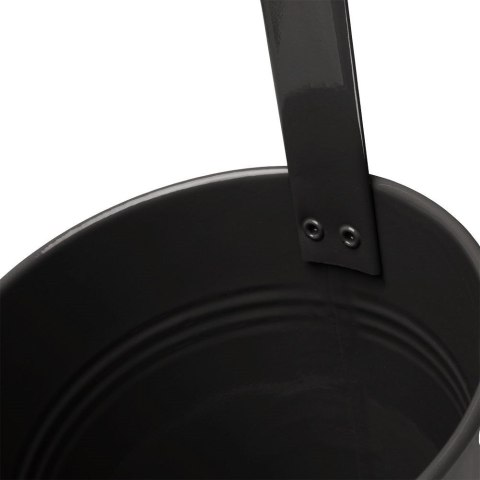 Doniczka balkonowa metalowa czarna 13,5 cm VILDE 339158-C