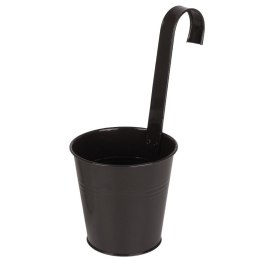 Doniczka balkonowa metalowa czarna 13,5 cm VILDE 339304-C