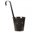 Doniczka balkonowa metalowa czarna 13,5 cm VILDE 339304-C