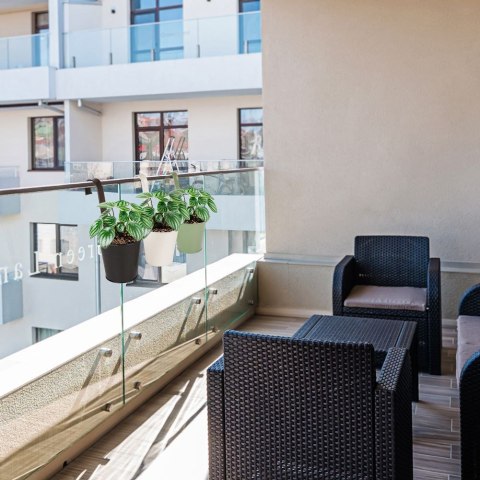 Doniczka balkonowa metalowa zielona 13,5 cm VILDE 339304-Z