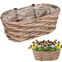 Doniczka balkonowa wiklinowa 45 cm VILDE 339307