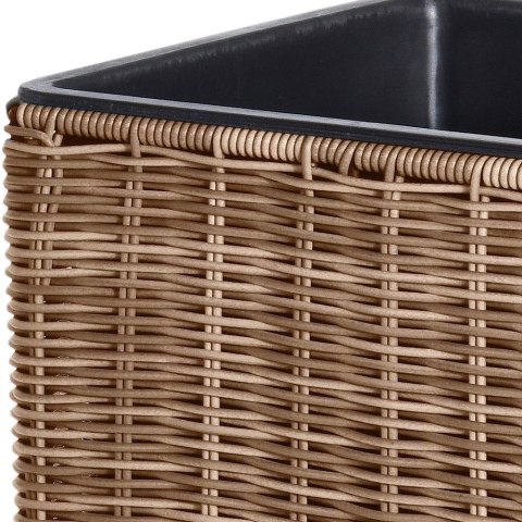 Doniczka ogrodowa kwadratowa brązowa 37x38 cm HOME STYLING COLLECTION 339243-D