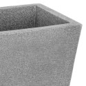 Doniczka ogrodowa plastikowa szara kwadratowa 24x35 cm VILDE 339323