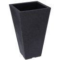 Doniczka ogrodowa plastikowa szara kwadratowa 27x45,5 cm VILDE 339315
