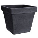Doniczka ogrodowa plastikowa szara kwadratowa 35x39,5 cm VILDE 339331