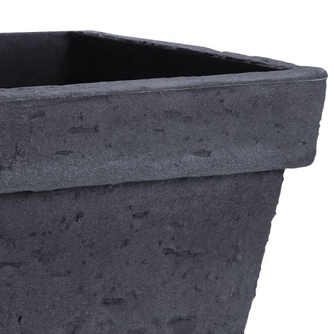Doniczka ogrodowa plastikowa szara kwadratowa 35x39,5 cm VILDE 339331