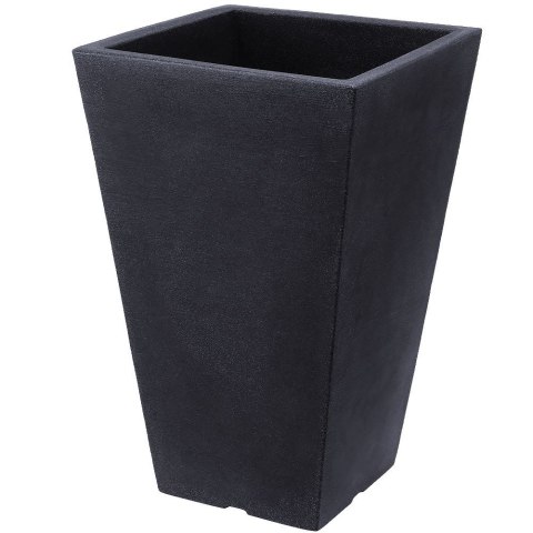 Doniczka ogrodowa plastikowa szara kwadratowa 35x56 cm VILDE 339316